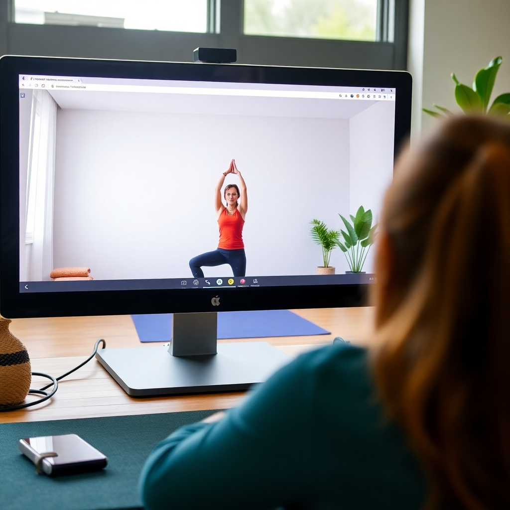 Live online yoga class